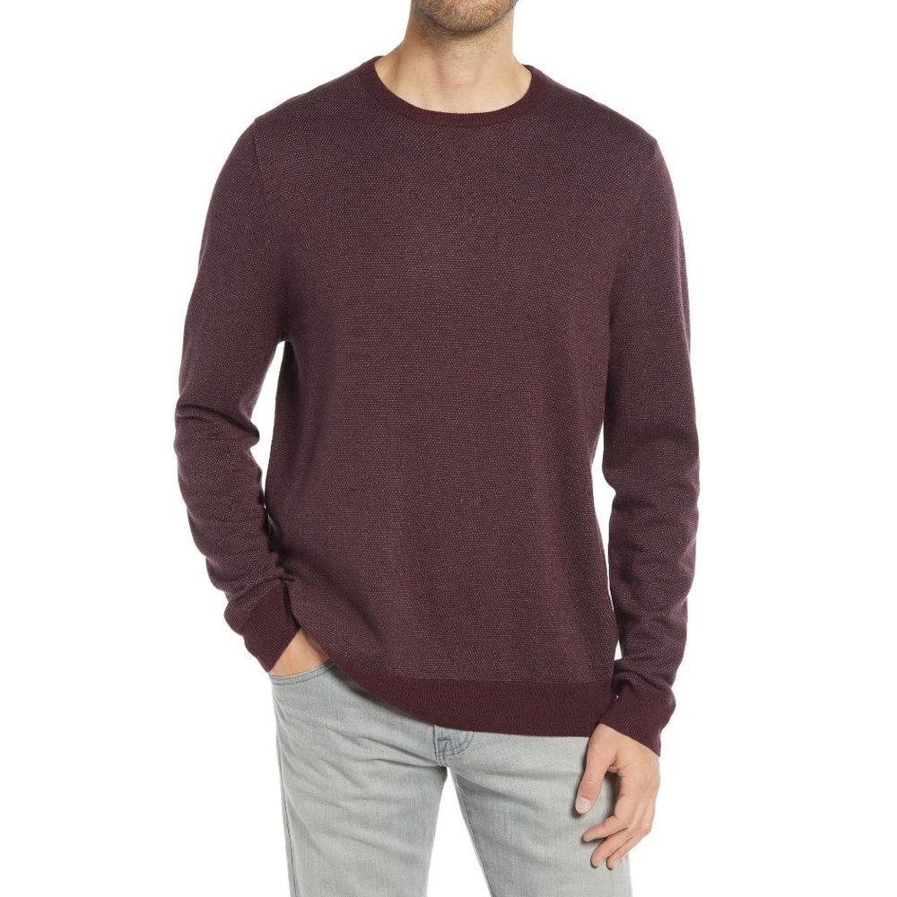 Nordstrom Birds Eye Crew Neck Sweater
